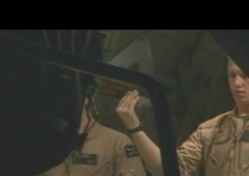 Marines Load Supplies onto C-130