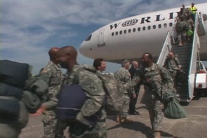 Georgia Governor Visits Troops on Hunter Army Airfield, Ga.
