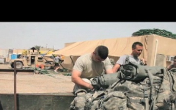 U.S. Soldiers Pack Up Their Gear In Preparation For Their Departure To FOB