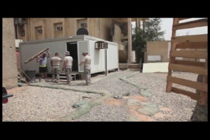 U.S. Soldiers Conduct Spring Cleaning
