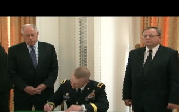 Gov. of IL and IL National Guard Members at Polish Consulate, Part 1