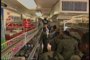 Retired Soldiers Deploy with AAFES, Package