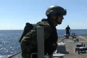 USS Freedom Sailors Bilateral Operations with ARM Bravo