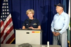 Sec. of the Interior Ken Salazar and Rear Admiral Landry Part 1