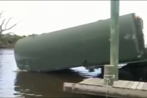 Louisiana National Guard Launching Bridge Erection Boats