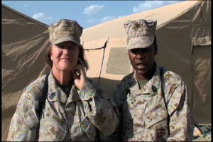 Master Gunnery Sgt. Diane Sharpe, 1st Sgt. Donna Dunbar