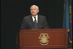 SECDEF Press Conference and Speech at Eisenhower Library, Part 1