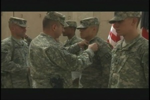 Soldiers Receive Combat Action Badges