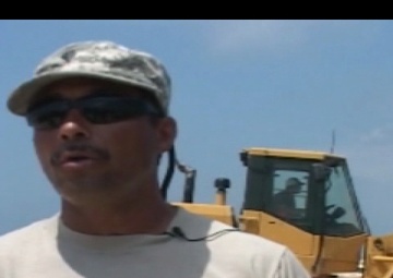 Soldiers Build Blockade Against Oil Spill, Part 2