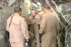816th Expeditionary Airlift Squadron Air Drops Supplies