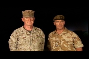Marine Maj. Gen. Richard Mills and British Army Brig. George Norton - BBC