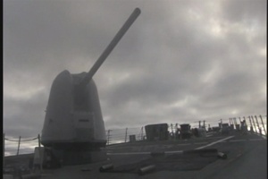Exercise Dawn Blitz; USS Benfold Naval Gun Fire