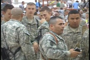 New Orleans Saintsations Cheerleaders Visit Soldiers on COB Speicher