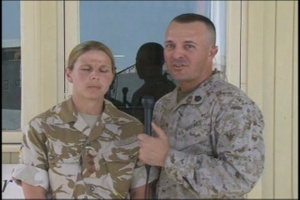 Capt. Natalie Slade and Staff Sgt. Michael Leo