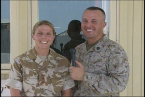 Staff Sgt. Michael Leo and Capt. Natalie Slade