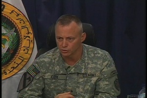 Maj. Gen. Lanza, Brig. Gen. Cox and Brig. Gen. Perna Press Confrences, Part