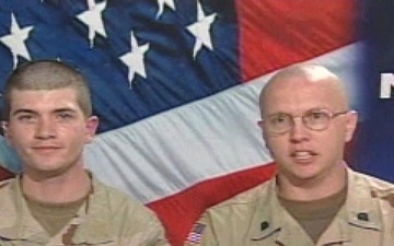 Spc. Mark Dube and Sgt. Paul Lavelle