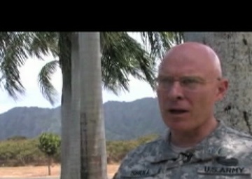 Maj. Gen. Robert Lee, Col. Brad Kohn, Lt. Col. Mark Shull, Maj. Joe Lontai