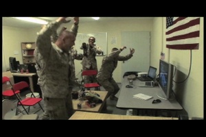 Marines Watching Game Winning Goal in World Cup