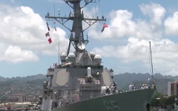 USS Benfold (DDG 65) Arrives at JBPHH for RIMPAC