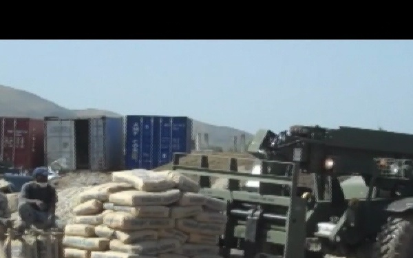 U.S. Navy Seabees Begin Pouring Concrete Foundation at Ecole National K. Georges