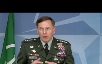 Gen. Petraeus and NATO Sec. Gen. Rasmussen- Press Briefing, Part 1