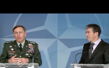 Gen. Petraeus and NATO Sec. Gen. Rasmussen- Press Briefing, Part 2