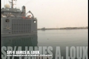 The Sustainer: News Brief - Sp/4 James A. Loux Cargo Ship