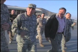 U.S. Ambassador Karl Eikenberry and ISAF Commander Gen. David Petraeus