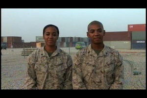 Cpl. Jade Myles and Cpl. Jordan Myles