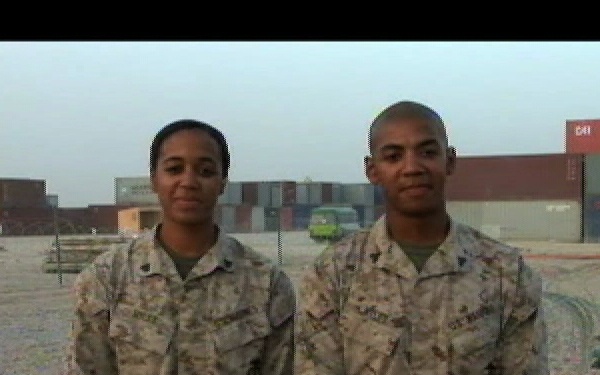 Cpl. Jade Myles and Cpl. Jordan Myles