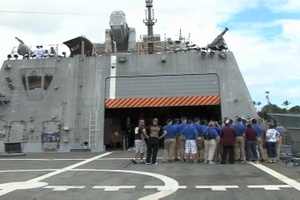 Navy JROTC Cadets Tour USS Freedom