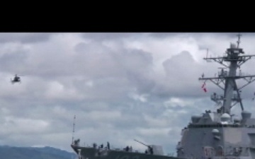 USS Sampson Leaves Pearl Harbor for RIMPAC 2010