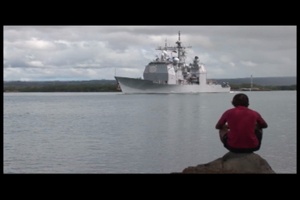 USS Lake Erie Leaves Pearl Harbor for RIMPAC 2010