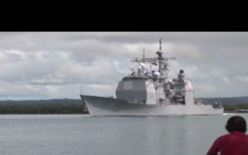 USS Lake Erie Leaves Pearl Harbor for RIMPAC 2010