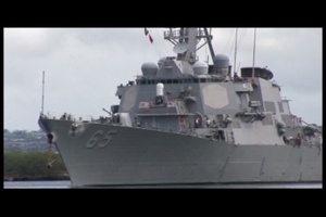 USS Benfold Leaves Pearl Harbor for RIMPAC 2010