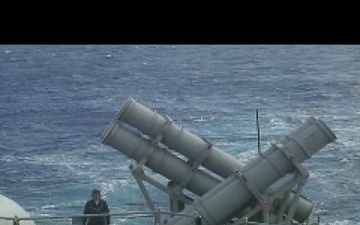 USS Chosin Harpoon Launch