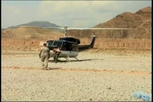 Soldiers Ensure Safe Helicopter Landing at FOB Joyce - Package, Long