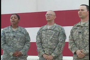 HQ-3ID Marne Soldiers Sing National Anthem