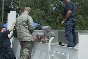 Gen. Nolan's Visit to Armed Forces Activity Area