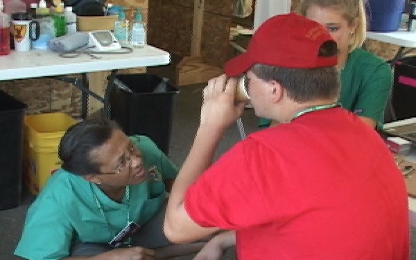 Maj. Reed Volunteering at 2010 National Scout Jamboree
