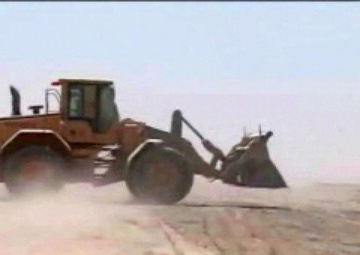 Red Horse Squadron Clears Land for Helicopter Landing Area