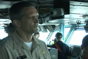 Capt. David Lausman speaks to Vietnamese Media During Tour, Part 1