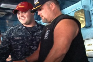 Larry the Cable Guy Visits USS Nimitz
