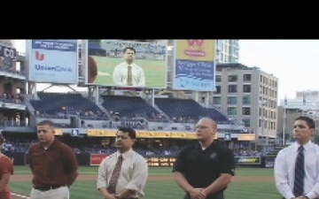Opening Ceremony of San Diego Padres Baseball Game