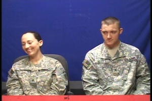 Sgts. Christopher and Amber Scott - St. Petersburg Times Forum, Part 1