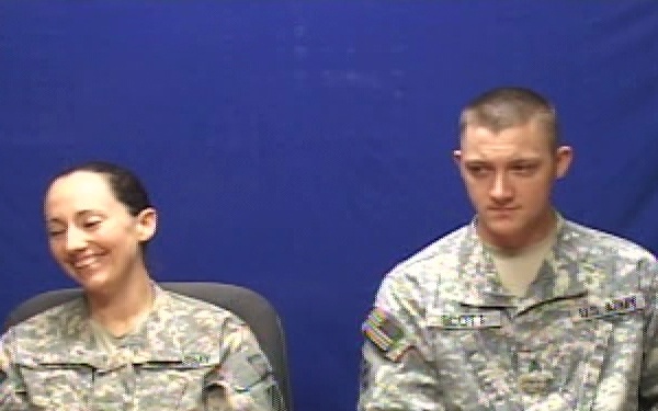 Sgts. Christopher and Amber Scott - St. Petersburg Times Forum, Part 1