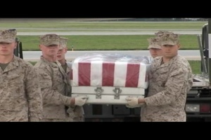 Dignified Transfer of USMC Sgt. Ronald A. Rodriguez at Dover Air Force Base