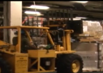 Combat Cargo Aboard Amphibious Assault Ship USS Peleiu