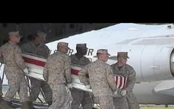 Dignified Transfer of Gunnery Sgt. Floyd Holley